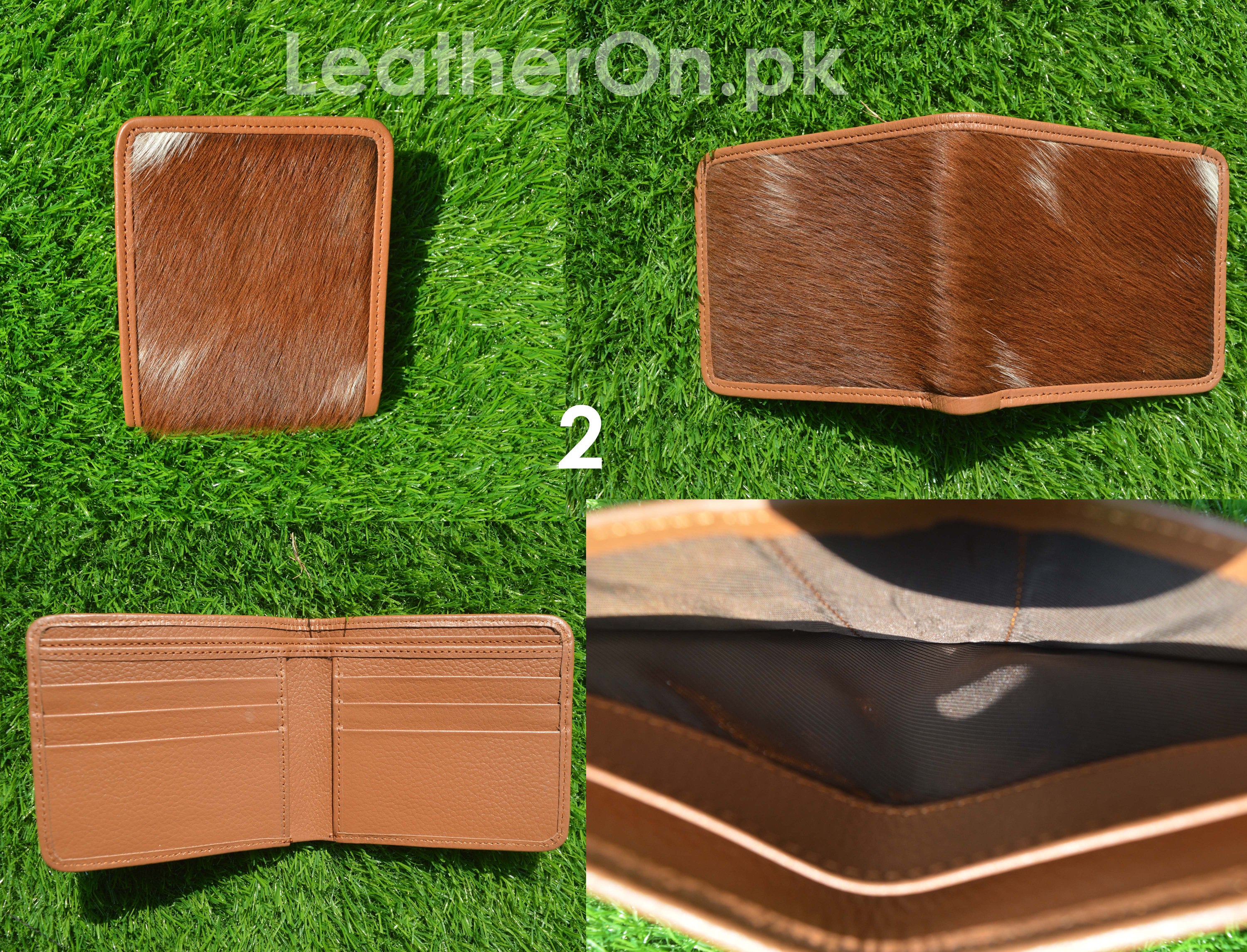 Cowhide Bifold Wallets | Natural Hair on Leather Wallets | Cowhide Multi Color Wallets