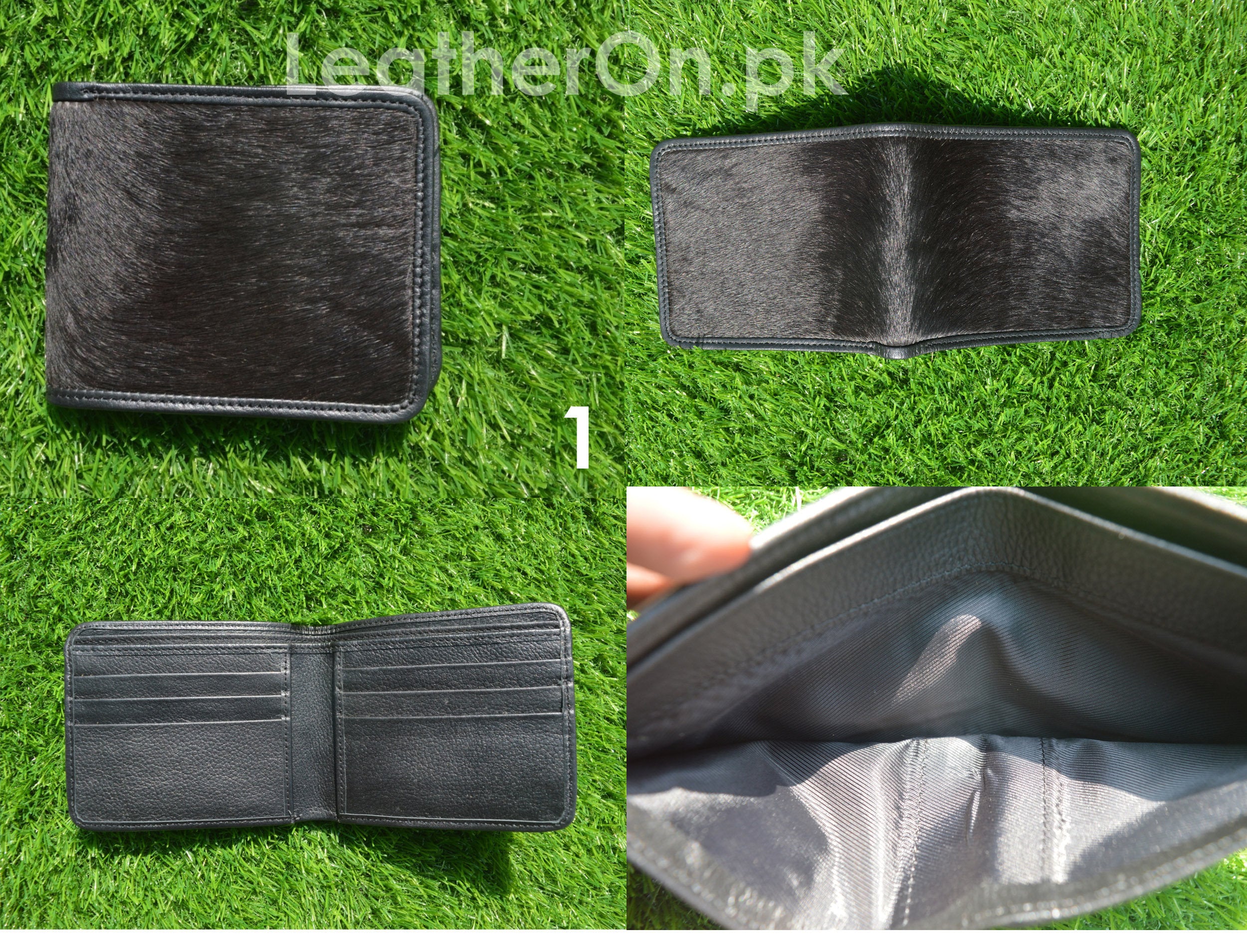 Cowhide Bifold Wallets | Natural Hair on Leather Wallets | Cowhide Multi Color Wallets
