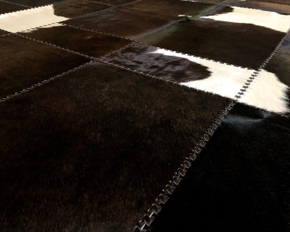 HANDMADE 100% Natural COWHIDE AREA RUG | Custom Size 10x15ft | PR57