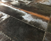 Load image into Gallery viewer, HANDMADE 100% Natural COWHIDE RUG | Patchwork Cowhide Area Rug | Real Cowhide Hallway Runner | Hair on Leather Cowhide Carpet | PR57
