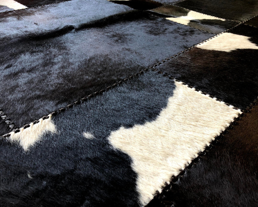 HANDMADE 100% Natural COWHIDE AREA RUG | Custom Size 10x15ft | PR57