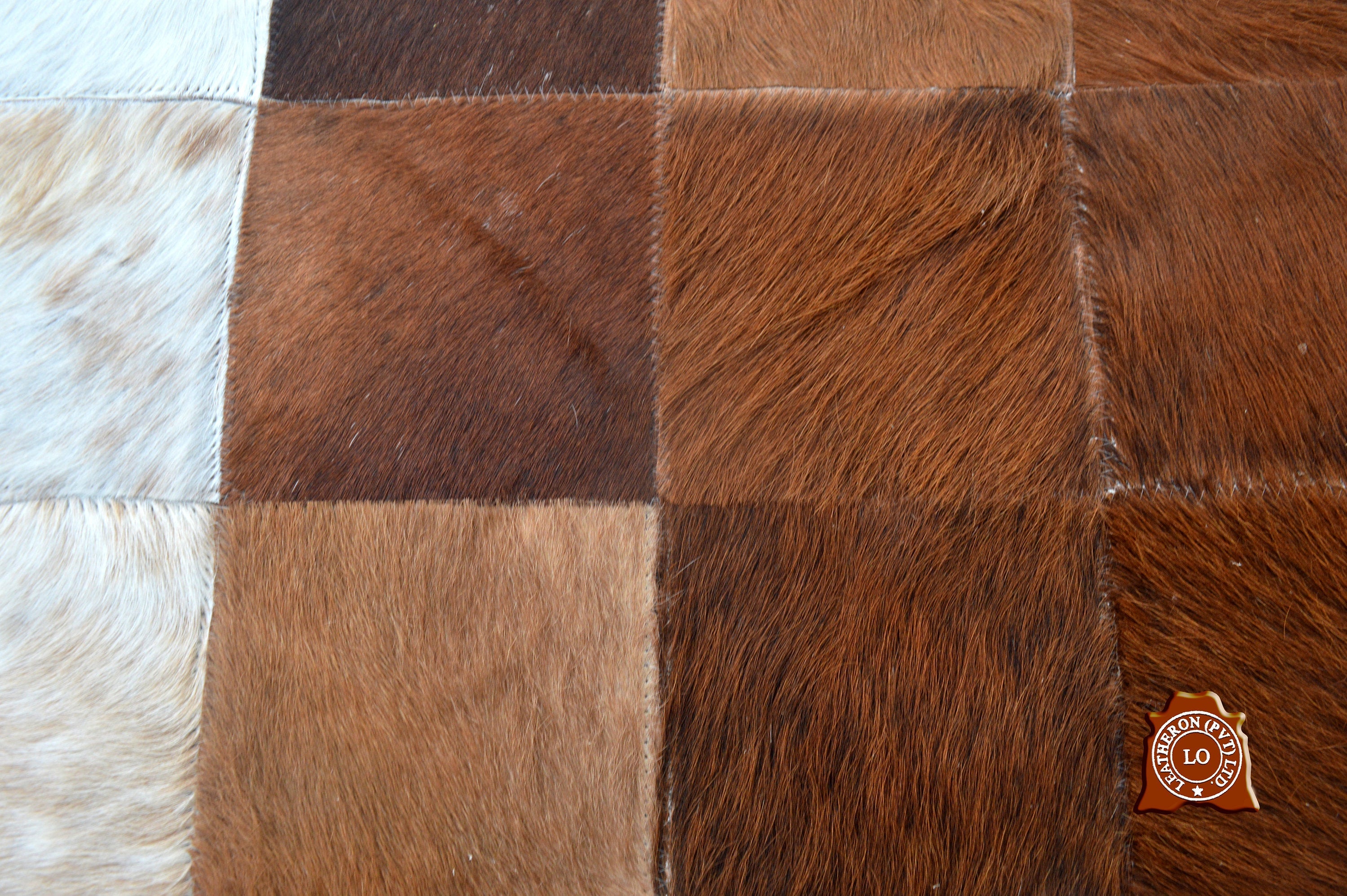 Exact As Picture (6 X 4 ft.) HANDMADE 100% Natural COWHIDE RUG | Patchwork Cowhide Area Rug | PR32