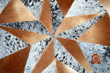 Load image into Gallery viewer, HANDMADE 100% Natural COWHIDE RUG | Patchwork Cowhide Area Rug | Hair on Leather Cowhide Carpet | PR163
