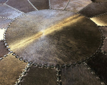 Load image into Gallery viewer, HANDMADE 100% Natural COWHIDE RUG | Patchwork Cowhide Area Rug | Hair on Leather Cowhide Carpet | PR127
