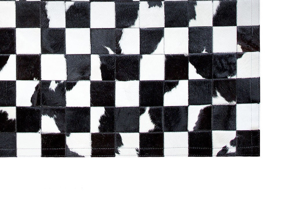 HANDMADE 100% Natural COWHIDE RUG | Patchwork Cowhide Area Rug | Real Cowhide Hallway Runner | Hair on Leather Cowhide Carpet | PR76