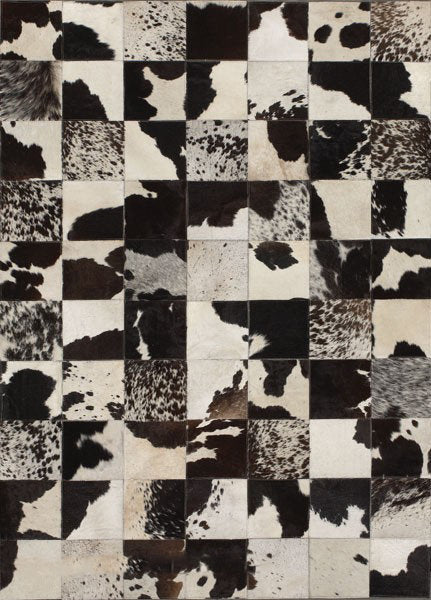 HANDMADE 100% Natural COWHIDE RUG | Patchwork Cowhide Area Rug | Real Cowhide Hallway Runner | Hair on Leather Cowhide Carpet | PR45
