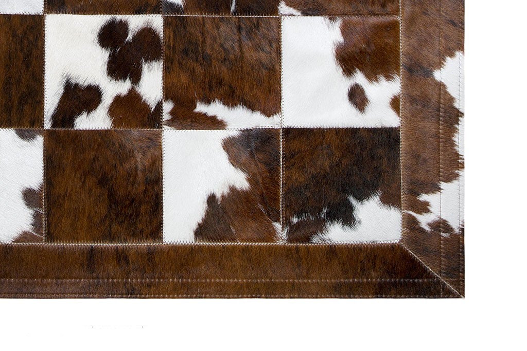 HANDMADE 100% Natural COWHIDE RUG | Patchwork Cowhide Area Rug | Real Cowhide Hallway Runner | Hair on Leather Cowhide Carpet | PR72