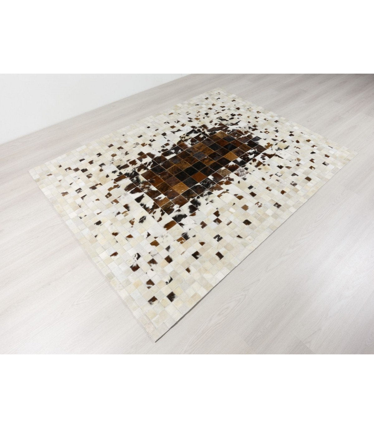 HANDMADE 100% Natural COWHIDE RUG | Patchwork Cowhide Area Rug | Real Cowhide Hallway Runner | Hair on Leather Carpet | PR192