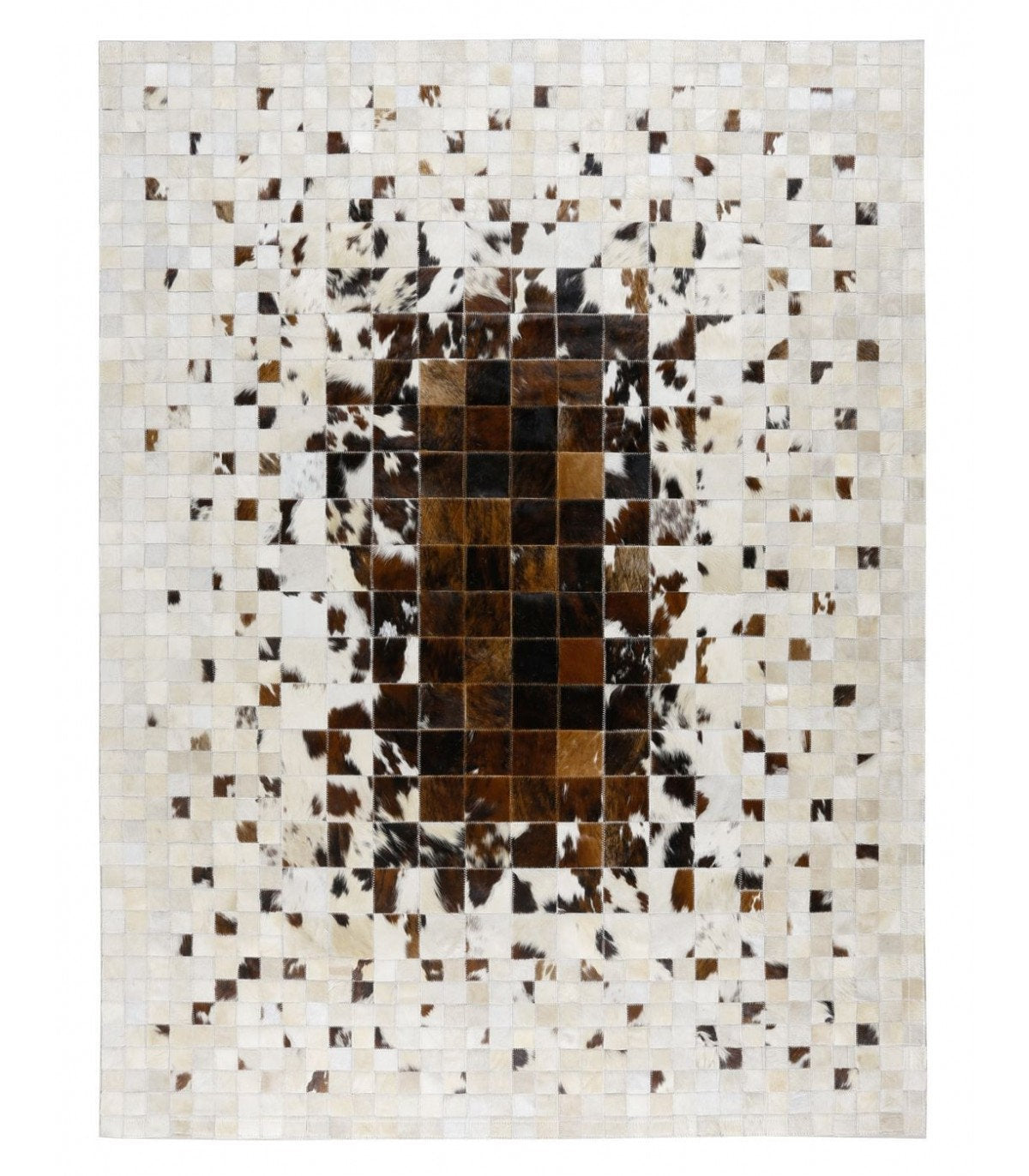 HANDMADE 100% Natural COWHIDE RUG | Patchwork Cowhide Area Rug | Real Cowhide Hallway Runner | Hair on Leather Carpet | PR192