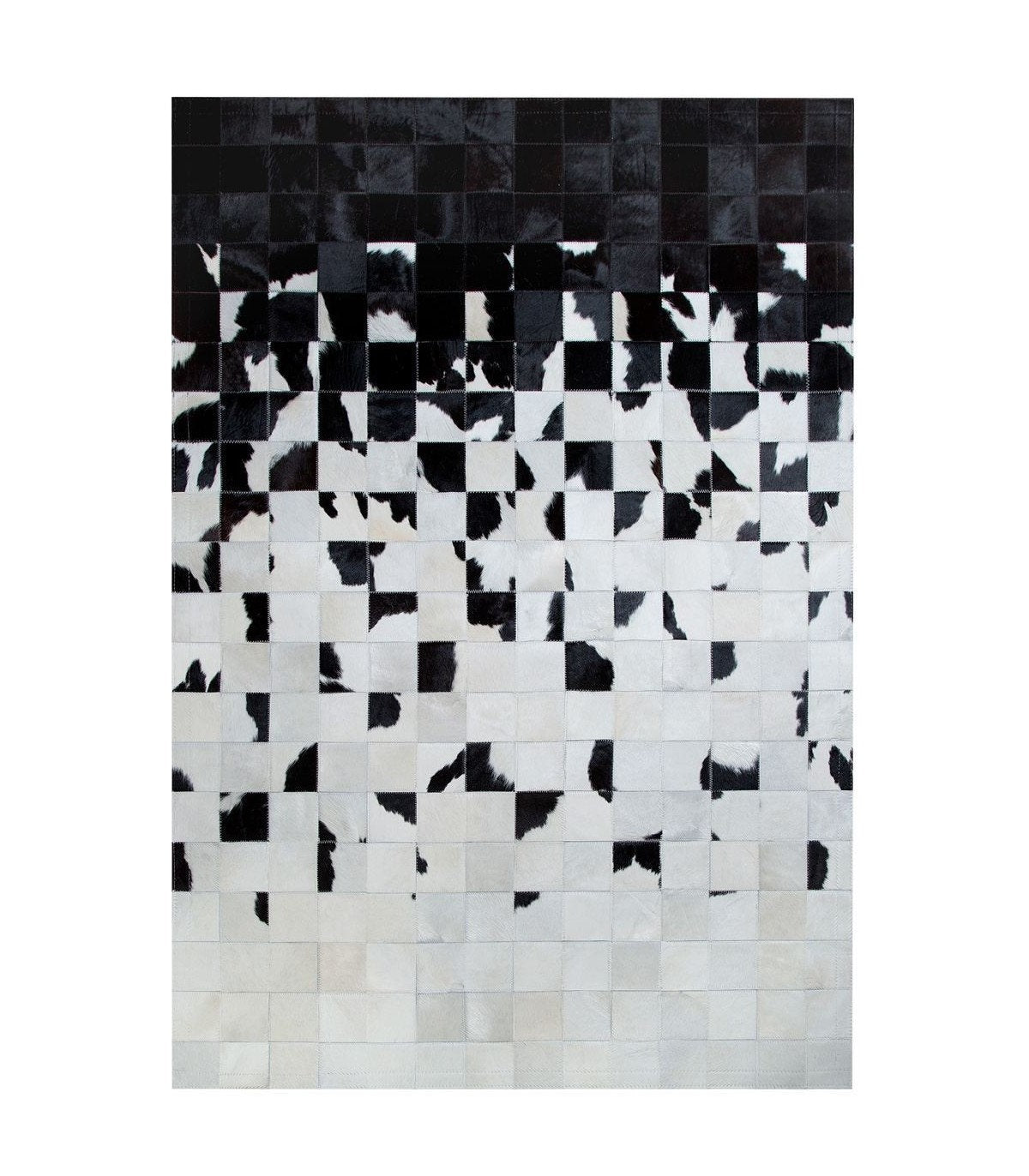 HANDMADE 100% Natural COWHIDE RUG | Patchwork Cowhide Area Rug | Real Cowhide Hallway Runner | Hair on Leather Cowhide Carpet | PR8
