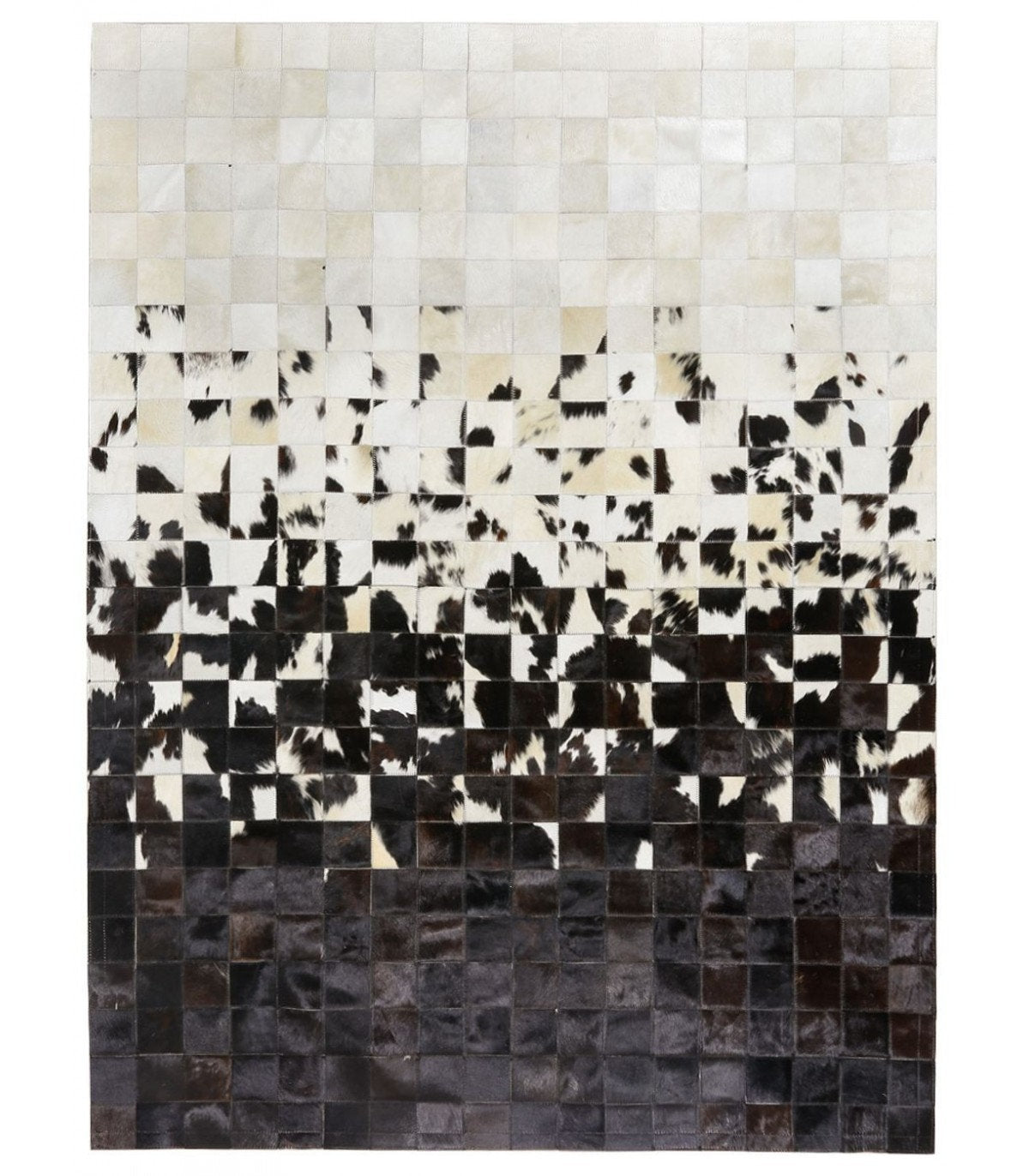 HANDMADE 100% Natural COWHIDE RUG | Patchwork Cowhide Area Rug | Real Cowhide Hallway Runner | Hair on Leather Cowhide Carpet | PR8