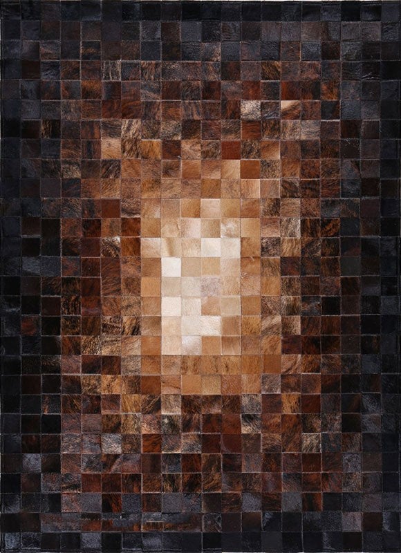 Vintage Classic Ombre Style HANDMADE Natural COWHIDE Patchwork RUG | Real Cowhide Hallway Runner | Hair on Leather Carpet | PR190