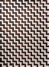 Load image into Gallery viewer, HANDMADE 100% Natural COWHIDE RUG | Patchwork Cowhide Area Rug | Real Cowhide Hallway Runner | Hair on Leather Carpet | PR191
