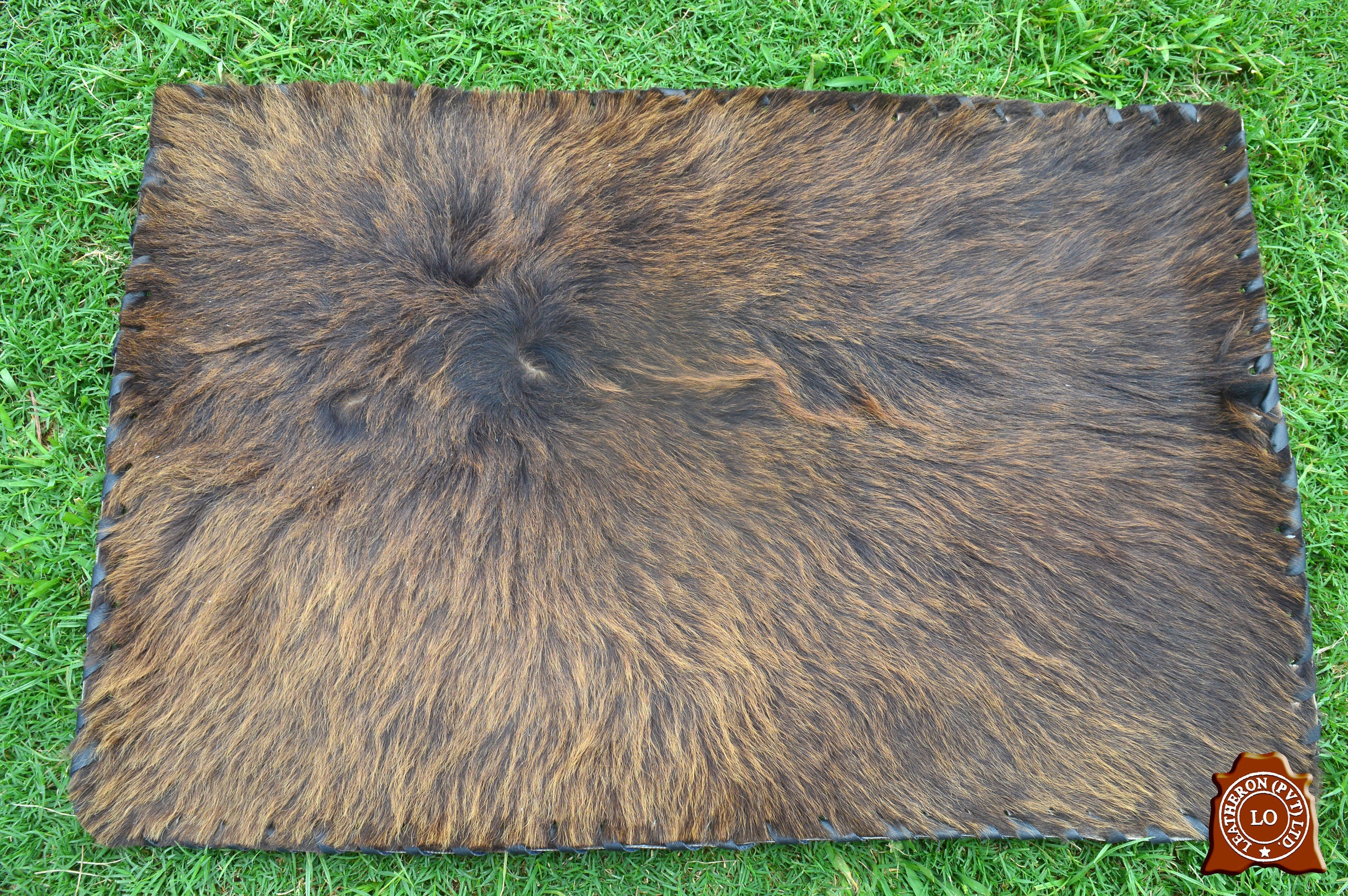 Natural COWHIDE Rectangular Placemats Real Hair on Leather Multi Color Placemats