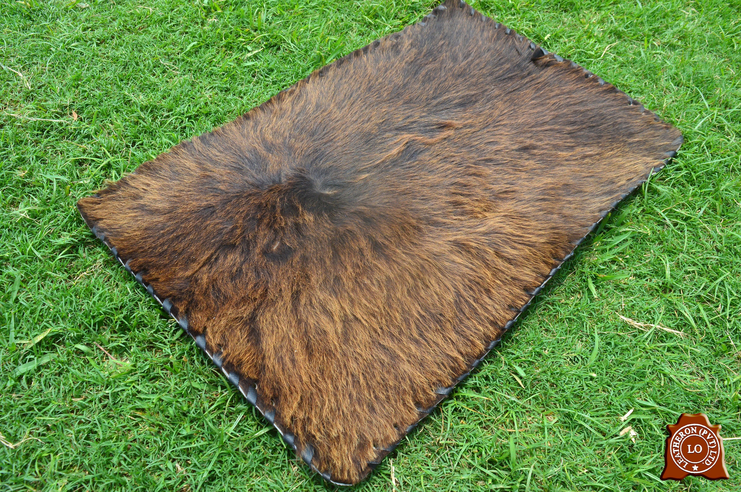 Natural COWHIDE Rectangular Placemats Real Hair on Leather Multi Color Placemats