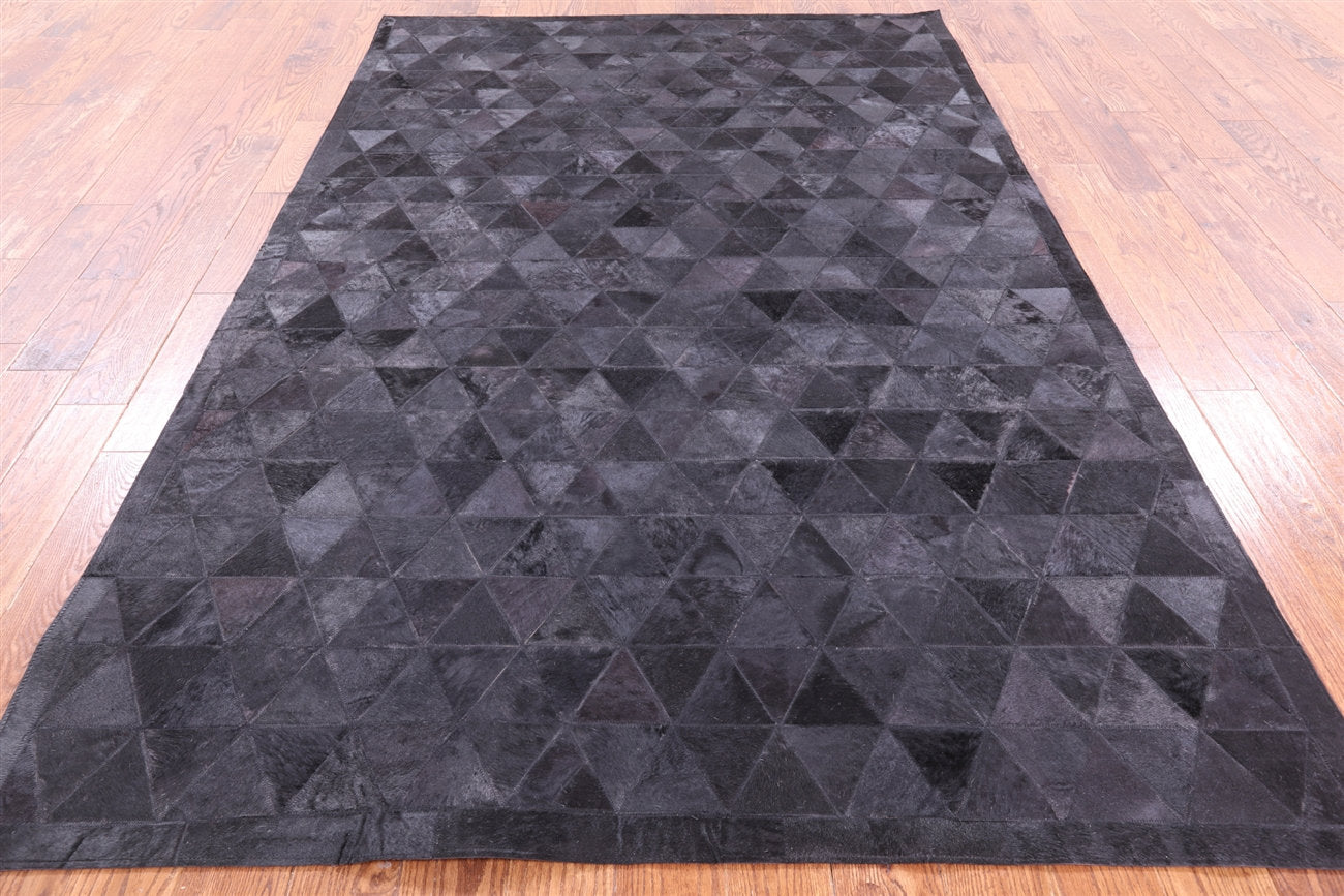 HANDMADE 100% Natural COWHIDE RUG | Patchwork Cowhide Area Rug | Real Cowhide Hallway Runner | Hair on Leather Cowhide Carpet | PR44
