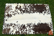 Load image into Gallery viewer, Natural COWHIDE Rectangular Placemats Real Hair on Leather Multi Color Placemats
