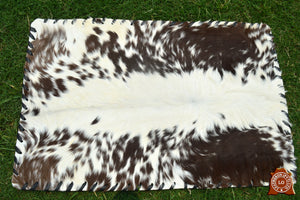 Natural COWHIDE Rectangular Placemats Real Hair on Leather Multi Color Placemats