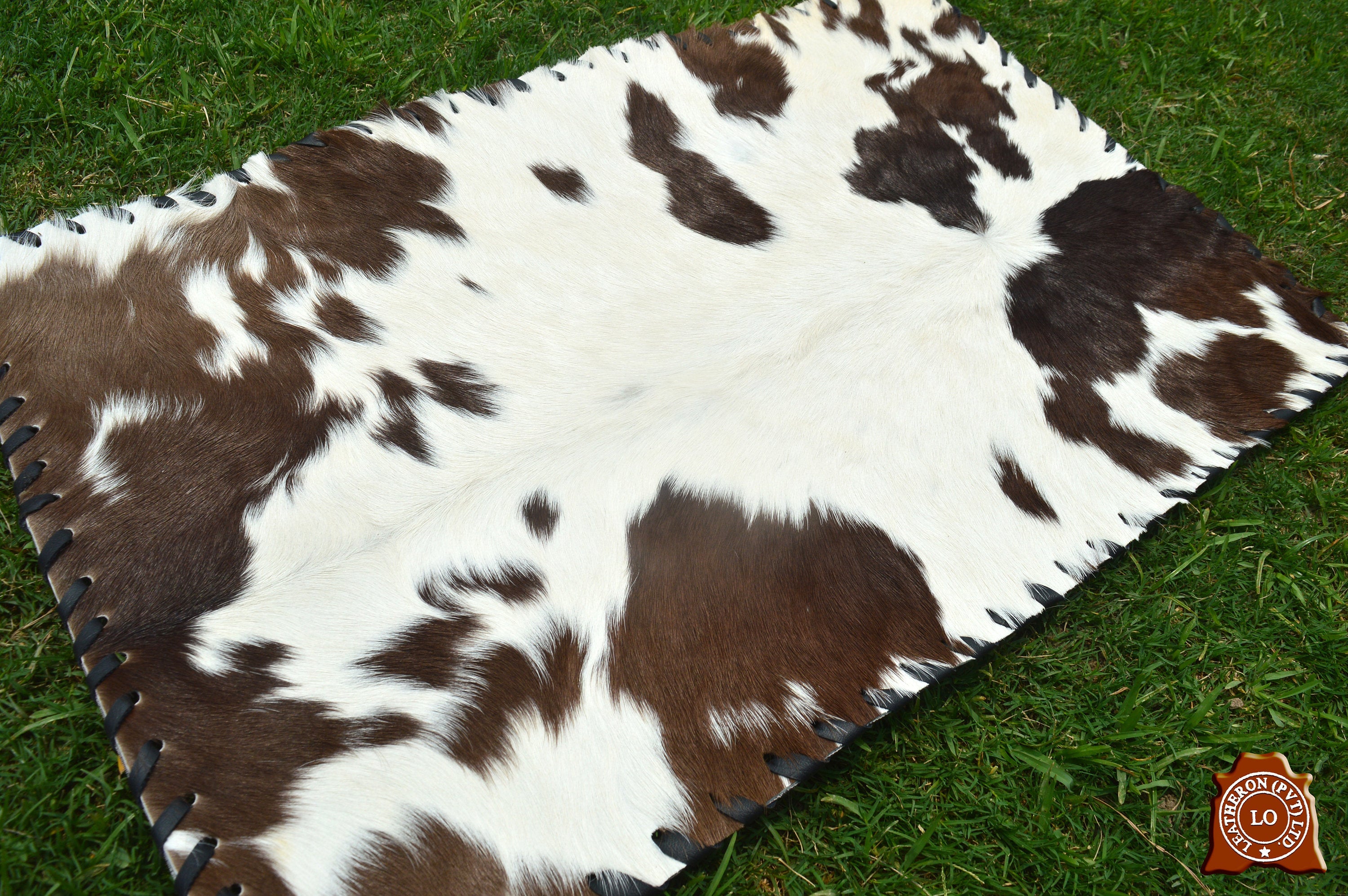Natural COWHIDE Rectangular Placemats Real Hair on Leather Multi Color Placemats