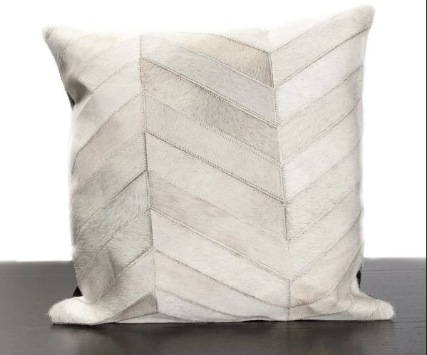 Cowhide Patchwork Pillow Covers Natural Cowhide Pillow Cases 100% Real Hair on Leather Patchwork Cushion Covers