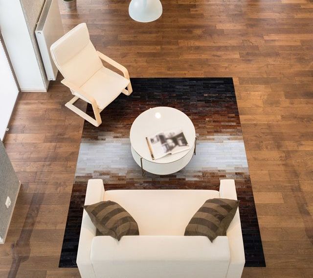 HANDMADE 100% Natural COWHIDE RUG | Patchwork Cowhide Area Rug | Real Cowhide Hallway Runner | Hair on Leather Cowhide Carpet | PR20