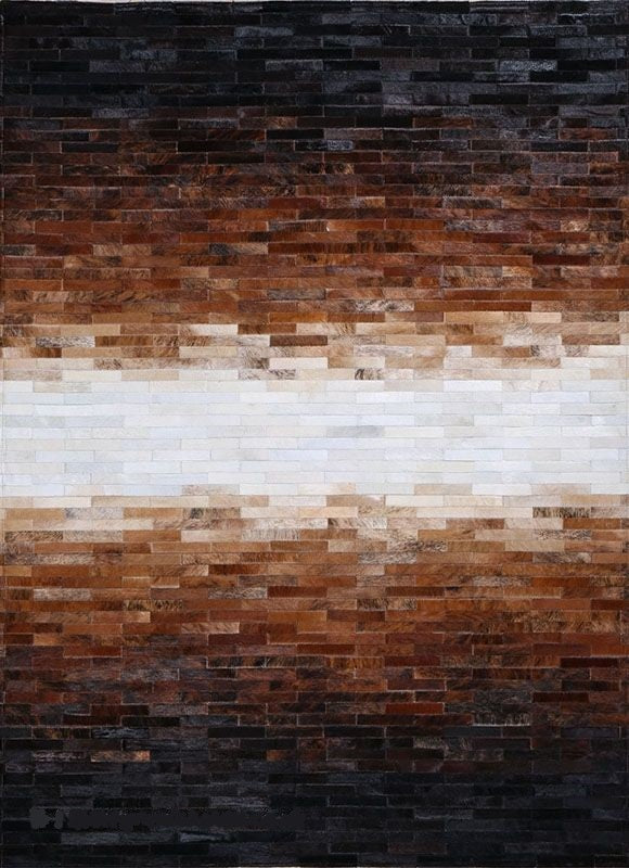 HANDMADE 100% Natural COWHIDE RUG | Patchwork Cowhide Area Rug | Real Cowhide Hallway Runner | Hair on Leather Cowhide Carpet | PR20