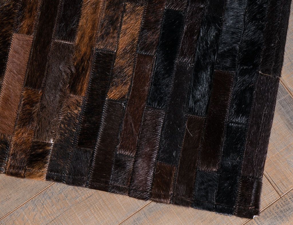 HANDMADE 100% Natural COWHIDE RUG | Patchwork Cowhide Area Rug | Real Cowhide Hallway Runner | Hair on Leather Cowhide Carpet | PR20
