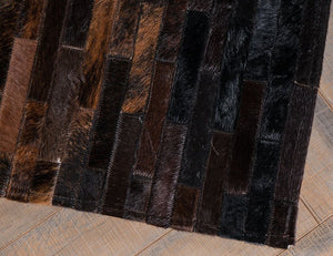 HANDMADE 100% Natural COWHIDE RUG | Patchwork Cowhide Area Rug | Real Cowhide Hallway Runner | Hair on Leather Cowhide Carpet | PR20