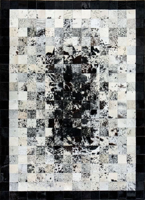 HANDMADE 100% Natural COWHIDE RUG | Patchwork Cowhide Area Rug | Real Cowhide Hallway Runner | Hair on Leather Cowhide Carpet | PR12