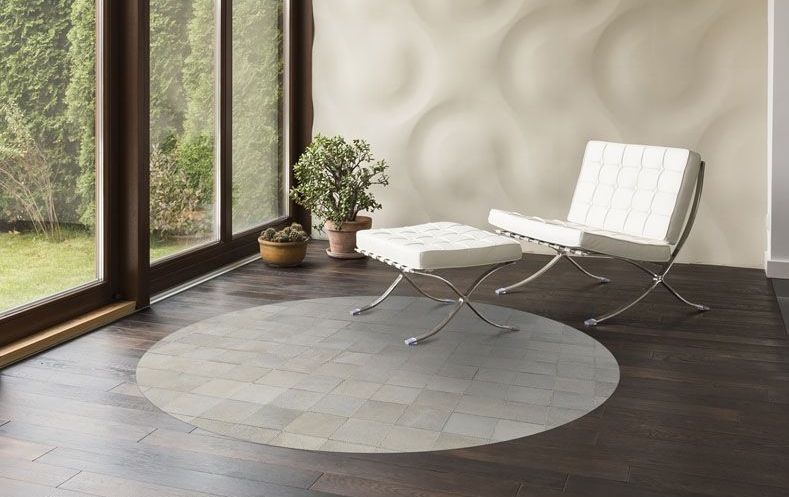 HANDMADE 100% Natural COWHIDE RUG | Patchwork Cowhide Area Rug | Hair on Leather Cowhide Carpet | PR85