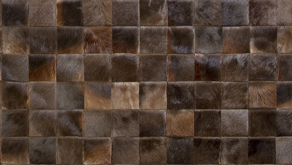 HANDMADE 100% Natural COWHIDE RUG | Patchwork Cowhide Area Rug | Hair on Leather Cowhide Carpet | PR85