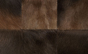 HANDMADE 100% Natural COWHIDE RUG | Patchwork Cowhide Area Rug | Hair on Leather Cowhide Carpet | PR85