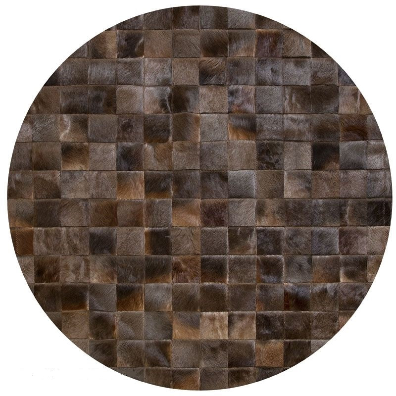 HANDMADE 100% Natural COWHIDE RUG | Patchwork Cowhide Area Rug | Hair on Leather Cowhide Carpet | PR85