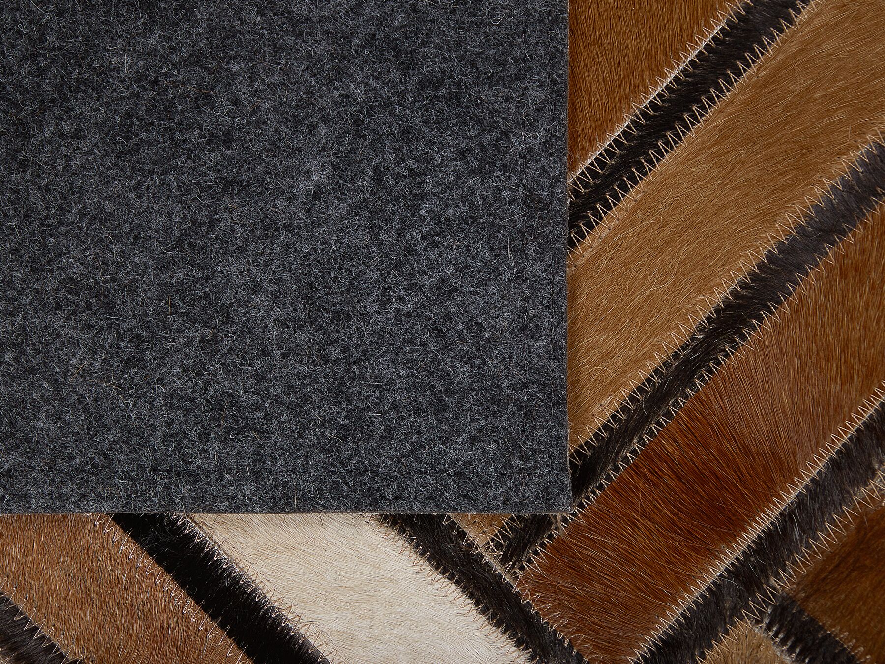 100% Cowhide Leather Patchwork Rug: Handmade, Unique Design | Real Cowhide Hallway Runner | Hair on Leather Carpet | PR180