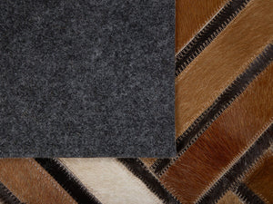 HANDMADE 100% Natural COWHIDE RUG | Patchwork Cowhide Area Rug | Real Cowhide Hallway Runner | Hair on Leather Carpet | PR180