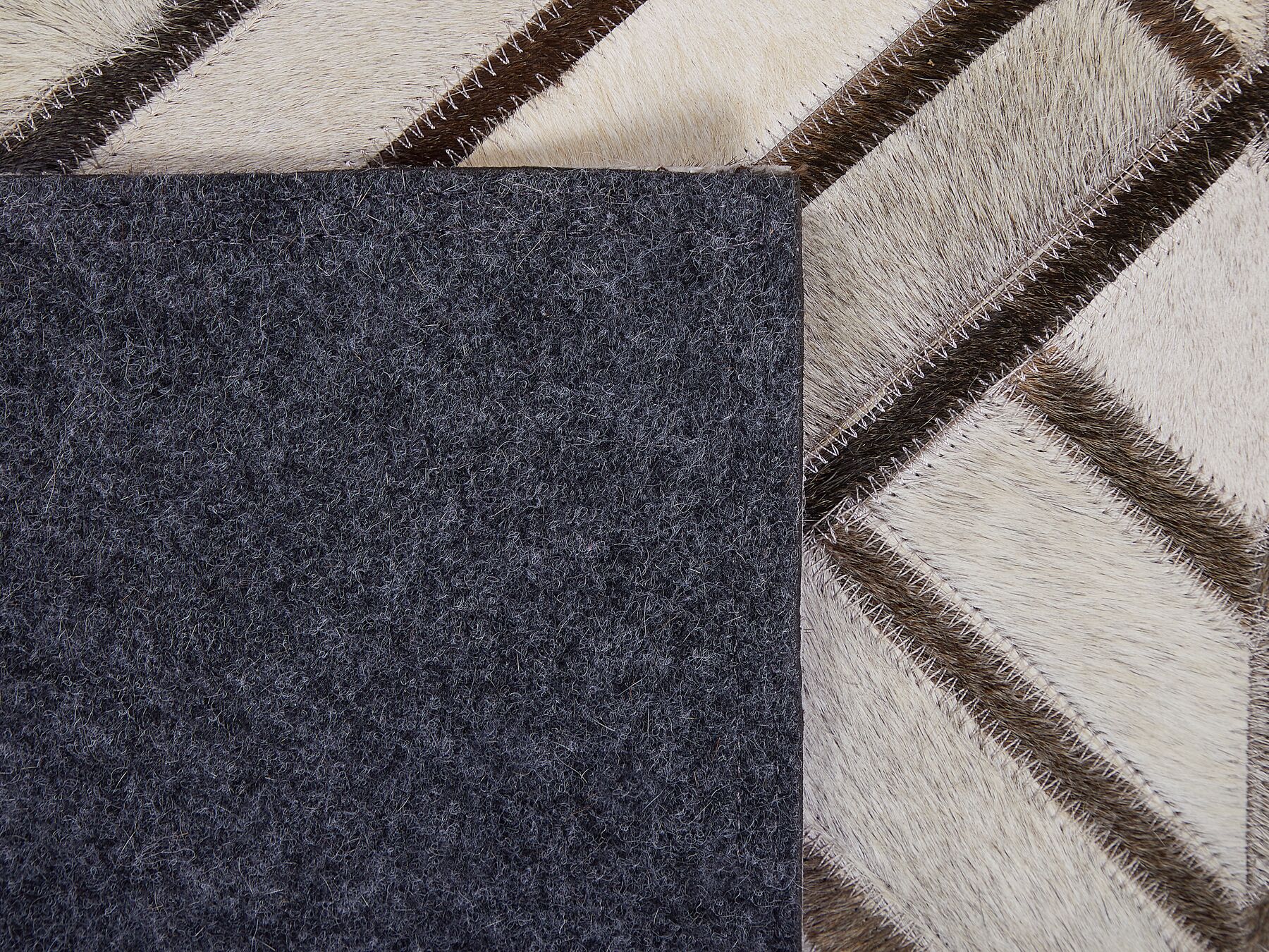 100% Cowhide Leather Patchwork Rug: Handmade, Unique Design | Real Cowhide Hallway Runner | Hair on Leather Carpet | PR180